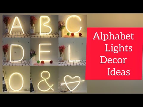 latest aesthetic wall alphabet decor|| lightning room decorations ideas