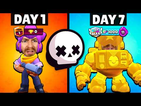 How I Survived 7 Days of Showdown Only Brawl Stars.. (gemming edition) 🤑