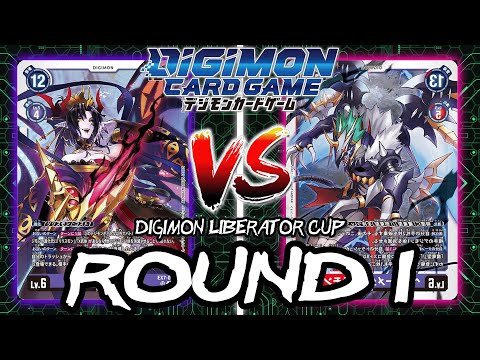 Lilithmon X VS Heavymetaldramon!! | Digimon Card Game: EX7 Digimon Liberator Cup (ROUND 1)