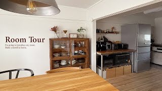 [Room tour] Stylish life in an old housing complex. Creating a room like a cafe | Storage