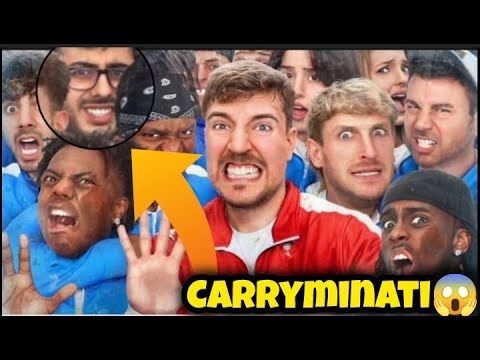 MR BEAST AND CARRYMINATI COLLABRATION VIDEO "LIVE REACTION😱📽🚨"