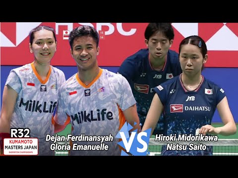 Dejan Ferdinansyah/Gloria Emanuelle vs Hiroki Midorikawa/Natsu Saito || R32 Kumamoto Masters 2024