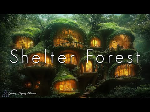 Shelter Forest - Healing Ambience | 174Hz + 285Hz | Restorative Meditation & Deep Relaxation