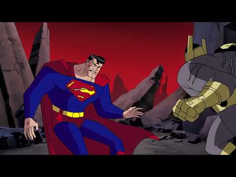 Justice League - Superman fights Draaga in War World