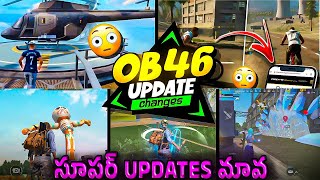 OB46 Update Full Details🥳 | OB46 Update Top 20 Changes 😱| Freefire New OB46 Update 🤯 | Telugu