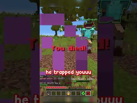 Streamer gets trapped #minecraft #funny #hoplite