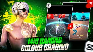 1410 Gaming Colour Grading Tutorial In Capcut || FreeFire Montage Shorts Editing Tutorial 🔥