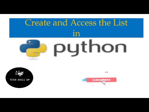 1. Create and Access List in Python