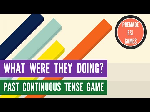 Past Continuous Tense Guessing Game | Past Progressive English Game