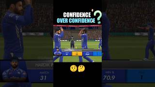 🤔 Overconfident Hardik Pandya took LAST OVER in Real Cricket 24 | mi vs gt in rc24 #shorts #rc24