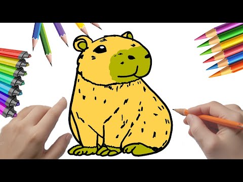 Cómo dibujar un capibara elegante  #peketona #fundraw #capibara #capybara