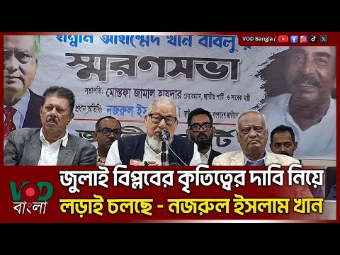 জুলাই বিপ্লবের কৃতিত্বের দাবি নিয়ে লড়াই চলছে : নজরুল ইসলাম খান | Nazrul Islam Khan | VOD News