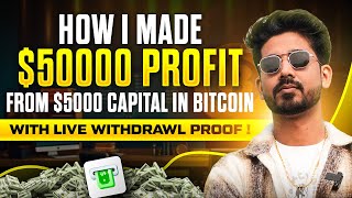 Booked $50000 Dollars Profit From $5000 in Bitcoin |  Crypto Trading For Beginners |