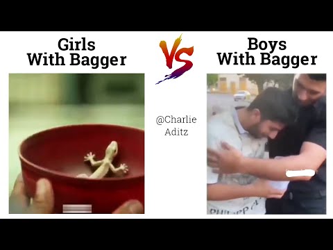 Girls With Bagger Vs Boys With Bagger !! Memes #viralmemes