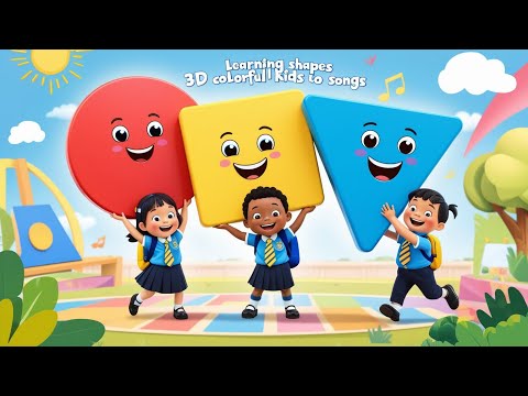 Shapes Song for Toddlers | Learn Circle, Square & Triangle with Fun Examples | Learning Shapes