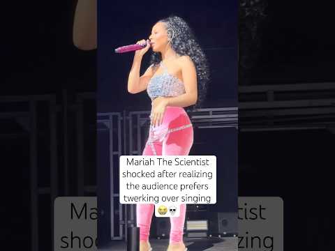 Mariah The Scientist shocked after realizing the audience is not there for the singing💀😭