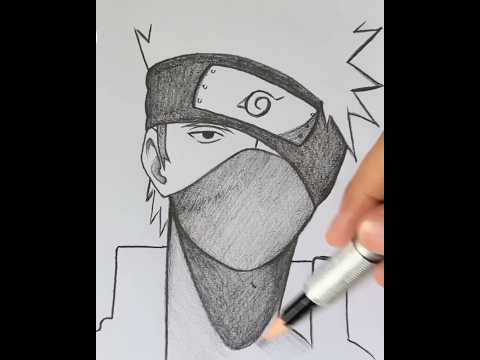 Kakashi Hatake drawing #animearttutorial #drawing #art #anime #sketch #satifingart #fyp