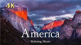 【4K】アメリカの絶景｜ピアノのリラックス音楽と美しい大自然の景色｜United States of America