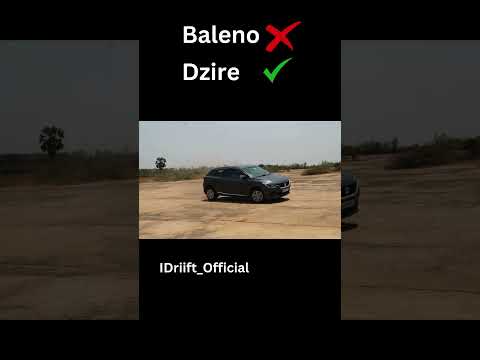 Dzire feels more stable than baleno in sideways, though they have same dimensions #marutisuzuki