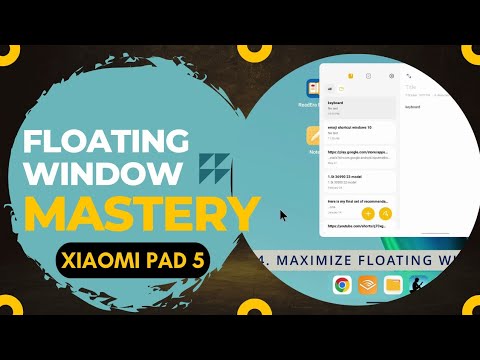 All about floating windows on Xiaomi Pad 5