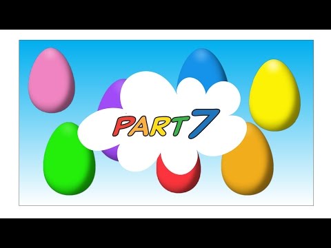 Animated Surprise Easter Eggs for Learning Colors Part 7 - Children's educational video