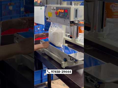 Vertical type band sealer | 5 Kg Continuous band sealer #foodpackagingmachine