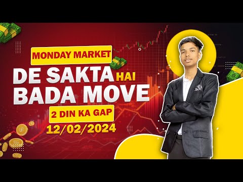 Monday Market De Sakta Hai Bada Move | 12/02/2024 #optionstrading