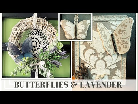 BUTTERFLIES AND LAVENDER - SUMMER DECOR DIY IDEAS