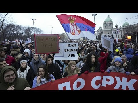 Движение протеста в Сербии не утихает, студенты обвиняют власти в нарушении их гражданских прав