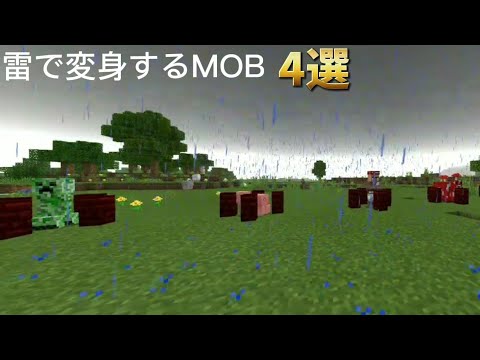 雷で変身するMOB【マイクラ】