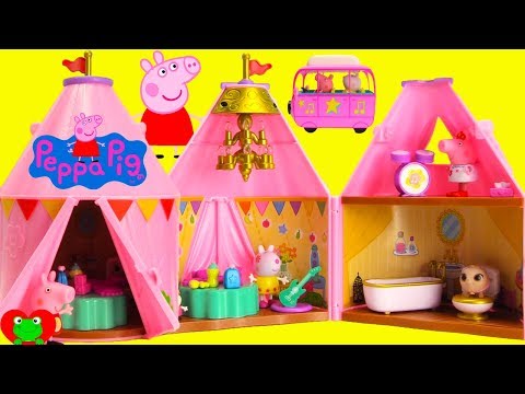 Peppa Pig Goes Glamping with Suzy Sheep in Glamorous Tent