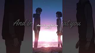 Best anime lyrics🎧 of all time💔 #yourname #yournamemovie #yournameedit #mitsuha #taki #anime #amv