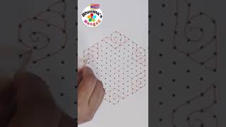 shankh rangoli designs with dots | chukkala muggulu | shanku kolam with dots