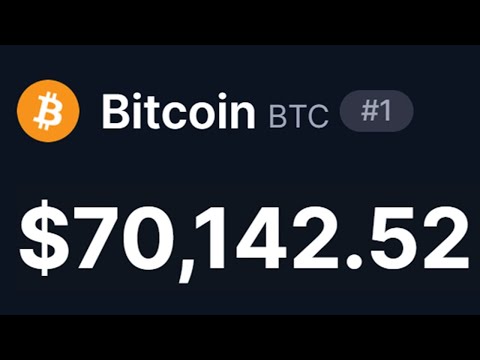 BITCOIN OVER $70000 NOW