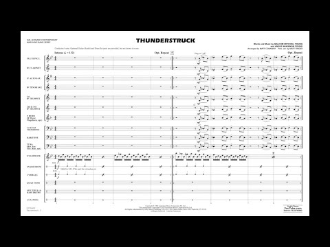 Thunderstruck arranged by Matt Conaway & Matt Finger