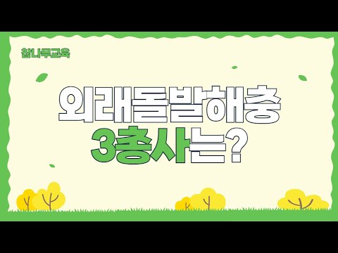 [ 나무의사 ] 외래돌발해충 3총사에 대해 알려주세요 / 참나무교육