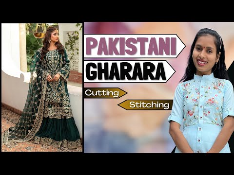 YouTube पर पहली बार Pakistani Gharara Cutting & Stitching/पाकिस्तानी घरारा कैसे बनाते हैं?