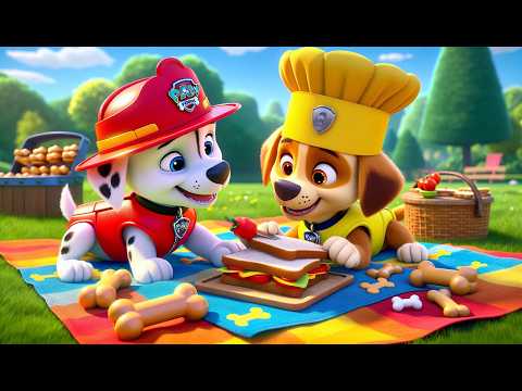 MARSHALL x RUBBLE Have a Picnic | CHASE Please Don't Sad | Paw Patrol Ultimate Rescue | Rainbow 3