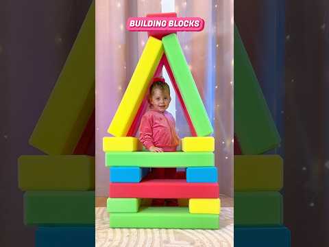 How to Make Big House with Blocks | Fun Activities for Toddlers #shorts