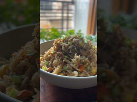 Leftover Quick and easy spicy vegetable fried rice recipe 💕