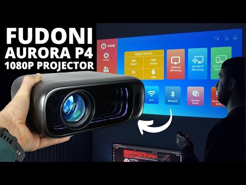 FUDONI Aurora P4 REVIEW: The First Projector with LED Strip!