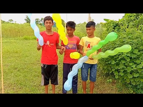 Have fun blowing up balloons and learn the names of colors। kids episode20