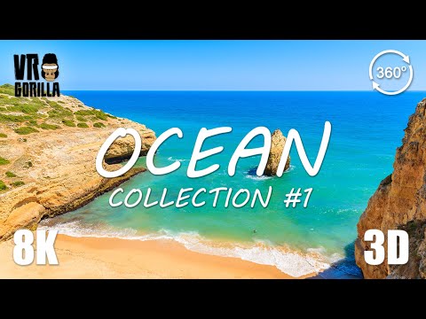 Ocean Collection #1 (short) - Seaside, Beaches & Cliffs - 8K 3D Virtual Reality 360