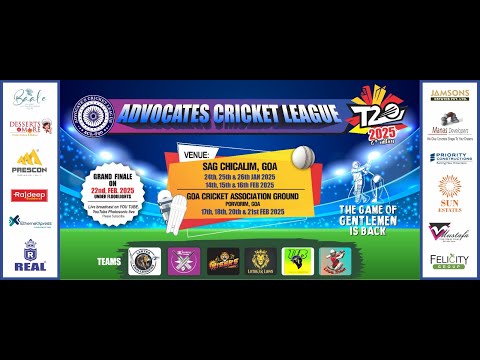 LIVE | DAY 5 | ADVOCATES CRICKET LEAGUE 2025 | ACL 2025 #photosonicproductions