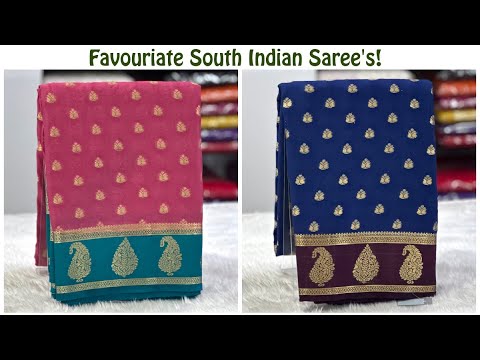 Semi - Crepe Silk Saree's | #saree #bengaluru #shopping