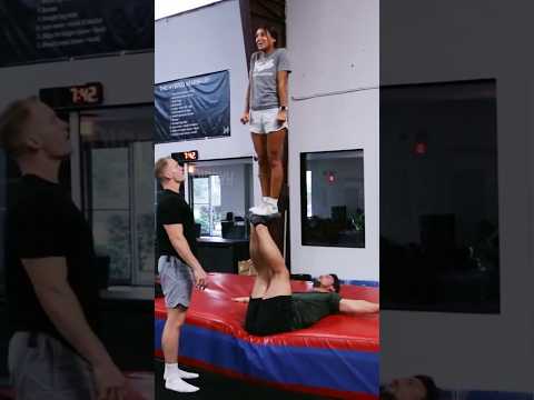 "Just like that" #cheer #stunt #shorts