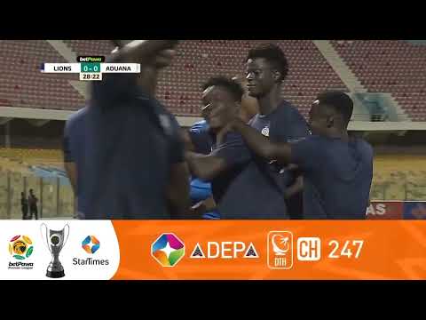 Highlights: Accra Lions 3 - 0 Aduana Stars: Hearts of Oak still have the chance..