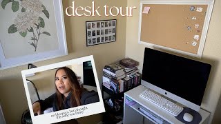 chatty desk tour + my 2025 vision board ♡ SIMPLE LIFE