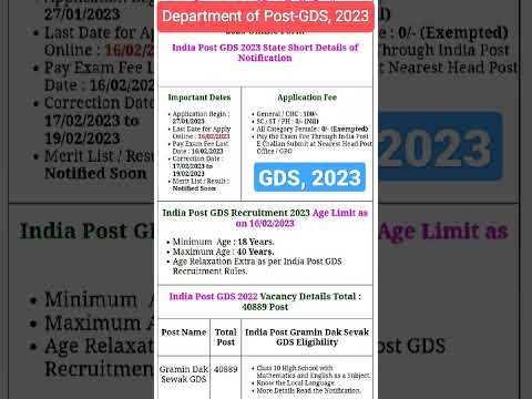 Postal Department jobs#viral#shorts#youtubeshorts #govtjobs #sakarinaukari#job