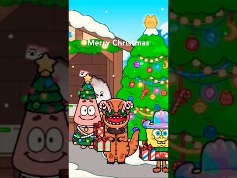 Merry Christmas with SpongeBob and friends #shortsvideo #shorts #christmas #spongebobandfriends